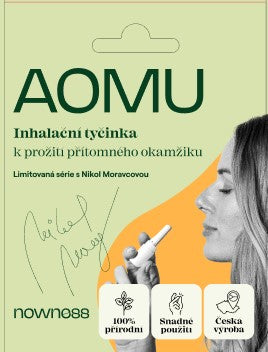 AOMU B2B Nowness - inhalační tyčinka k prožití přítomného okamžiku
