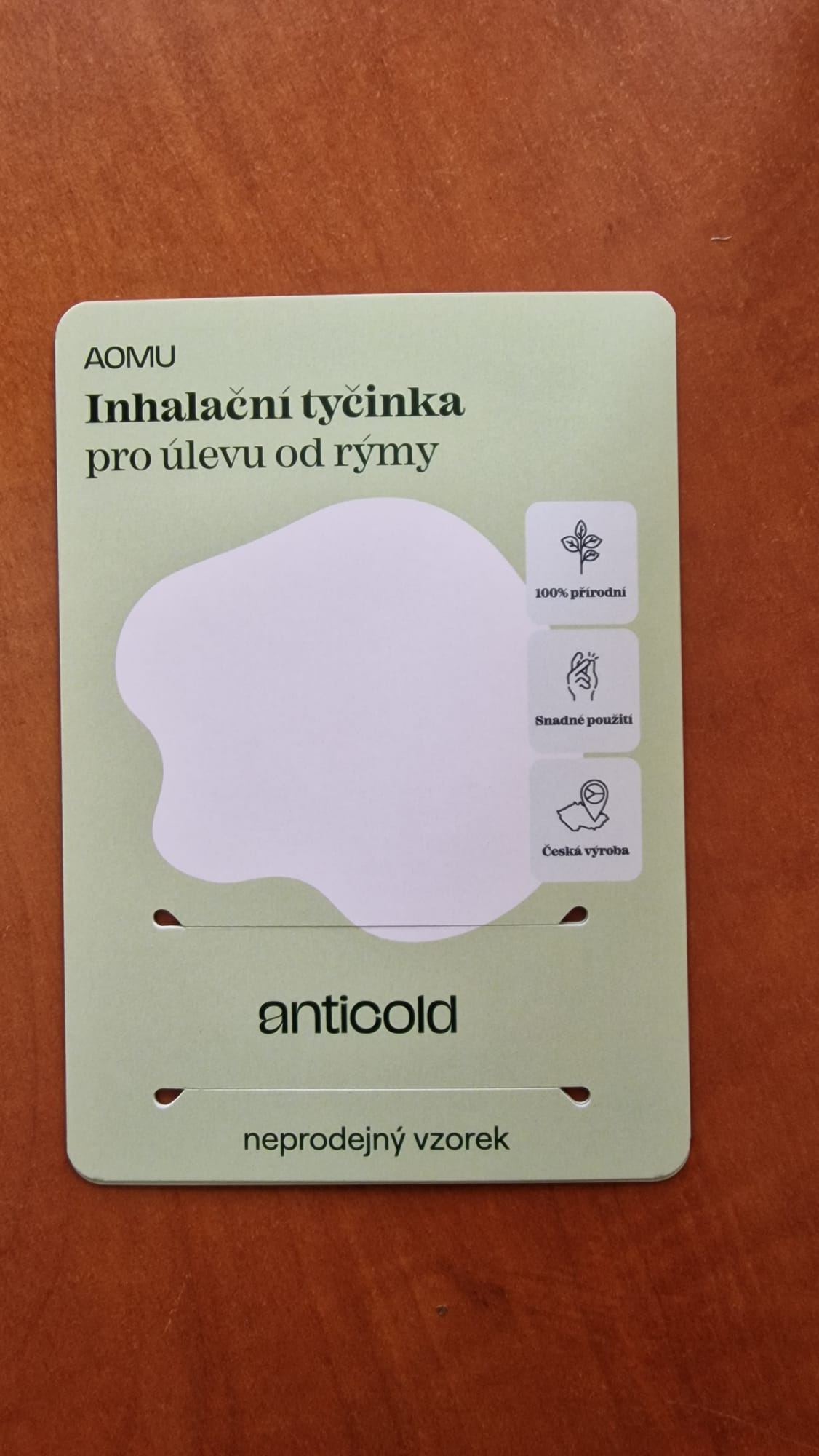 Obal neprodejný vzorek Anticold
