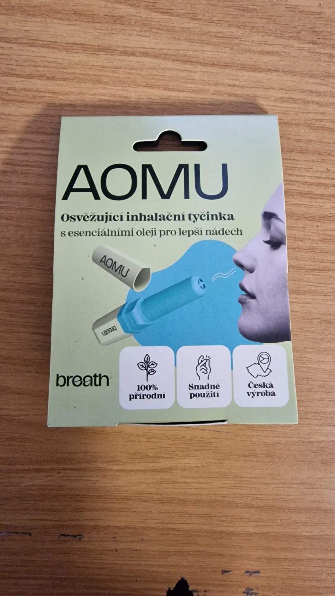 Packing triangle Breath inhalation stick