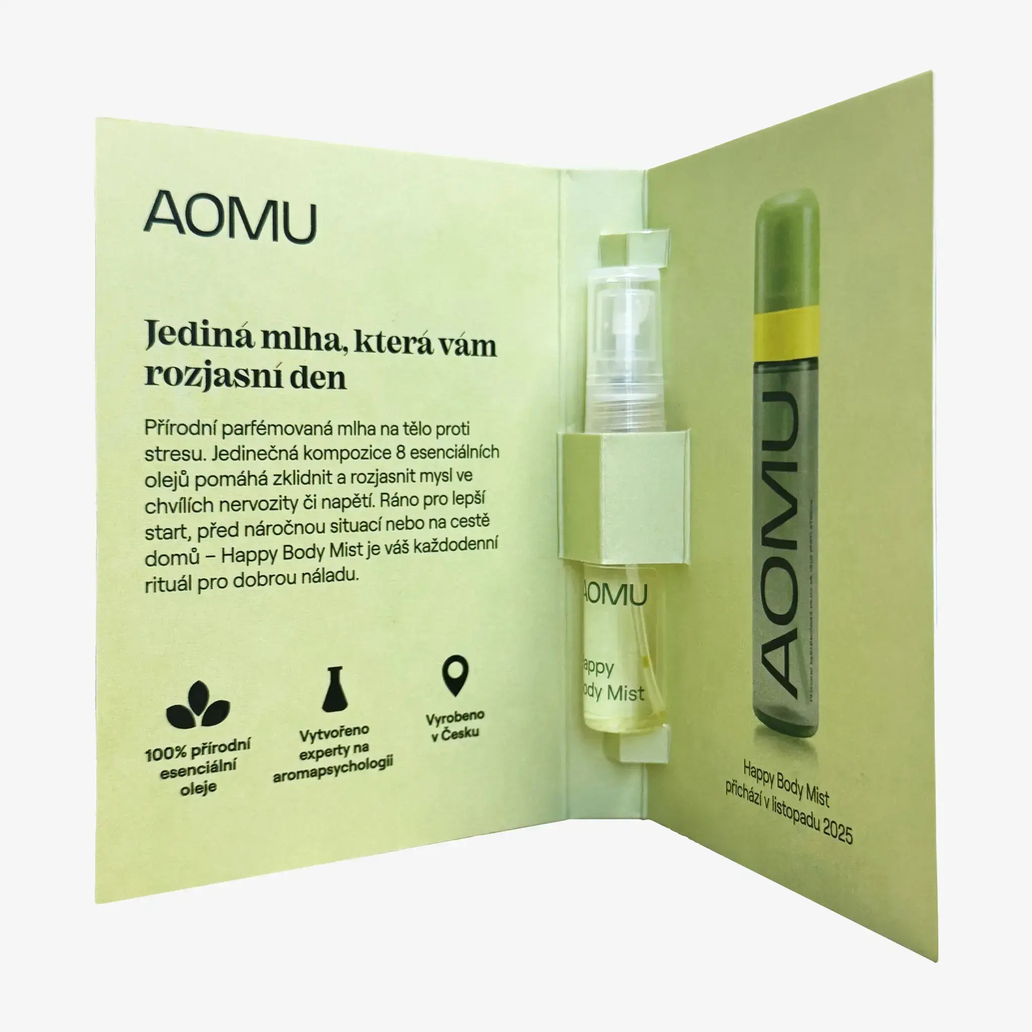 AOMU Happy Body Mist 5 ml v bookletu